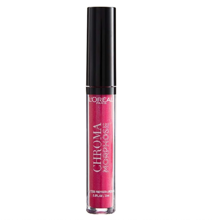 L'Oreal Chroma Morphose Glitter-Pressed Lipstick - 02 Pink Chameleon