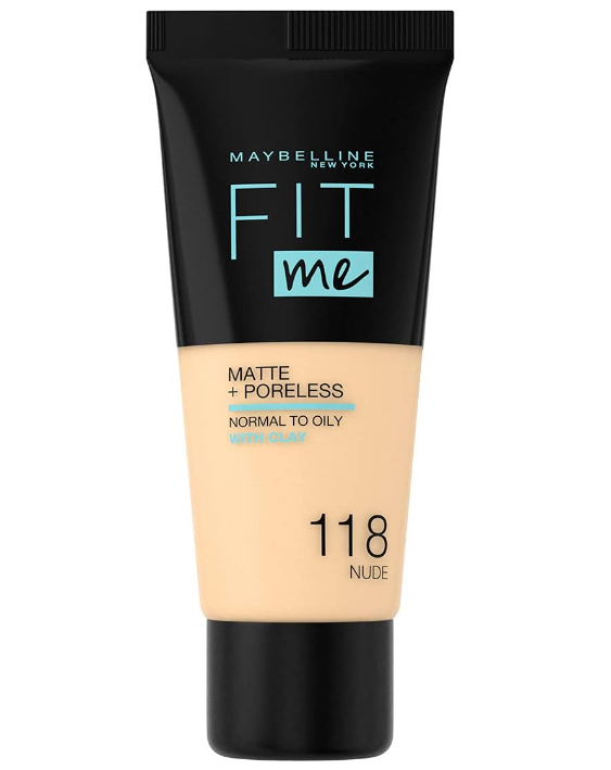 Maybelline Fit Me Matte + Poreless Foundation - 118 Nude