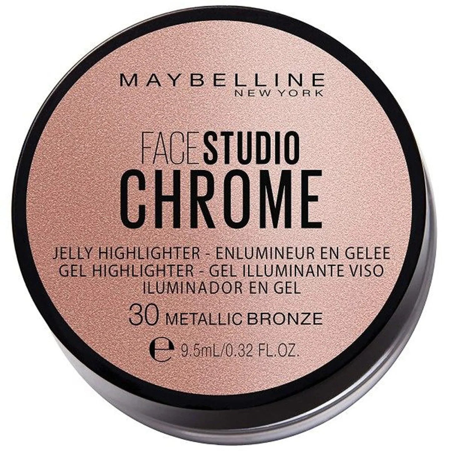 [B-GRADE] Maybelline Face Studio Chrome Jelly Highlighter - 30 Metallic Bronze
